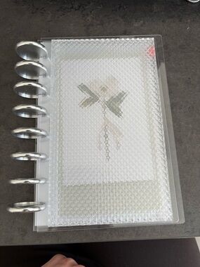Cloth & Paper Planner w/ Silver Discs